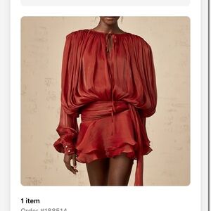 Chic Scarlet Mini Dress